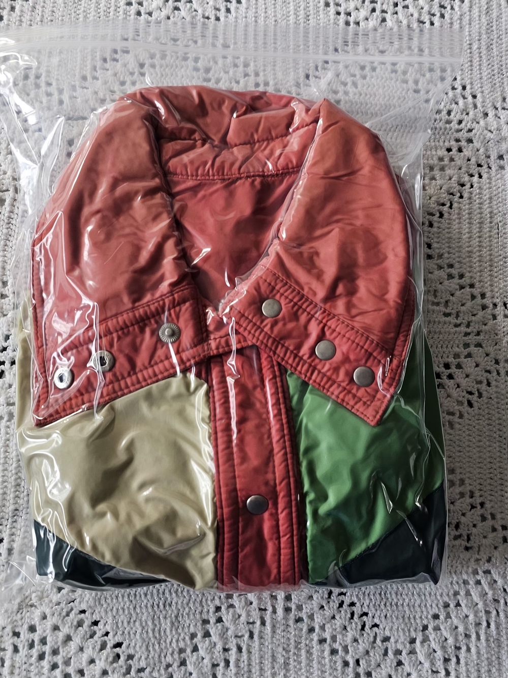 Vintage Colorblock Puffer Vest White Stag Brand - Picture 14 of 14